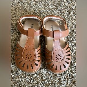 Felix And Flora Girls Sandals Shoes Brown Size 8M Toddler